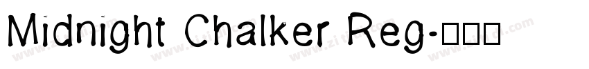 Midnight Chalker Reg字体转换